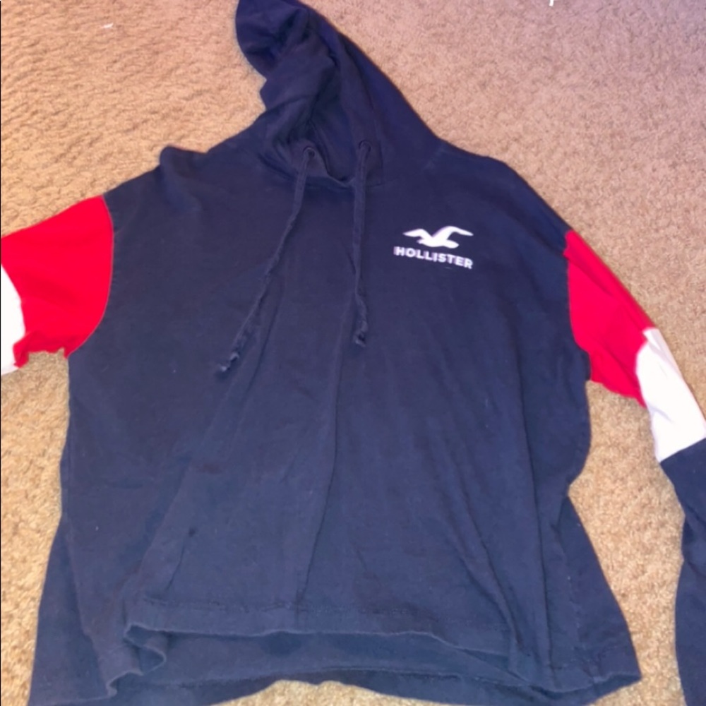 long sleeve thin hollister hoodie